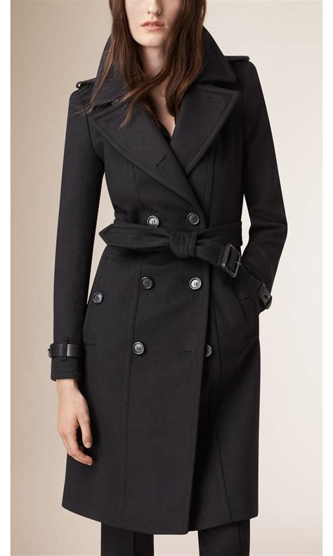 burberry blue wool coat woman|burberry black wool coat women's.